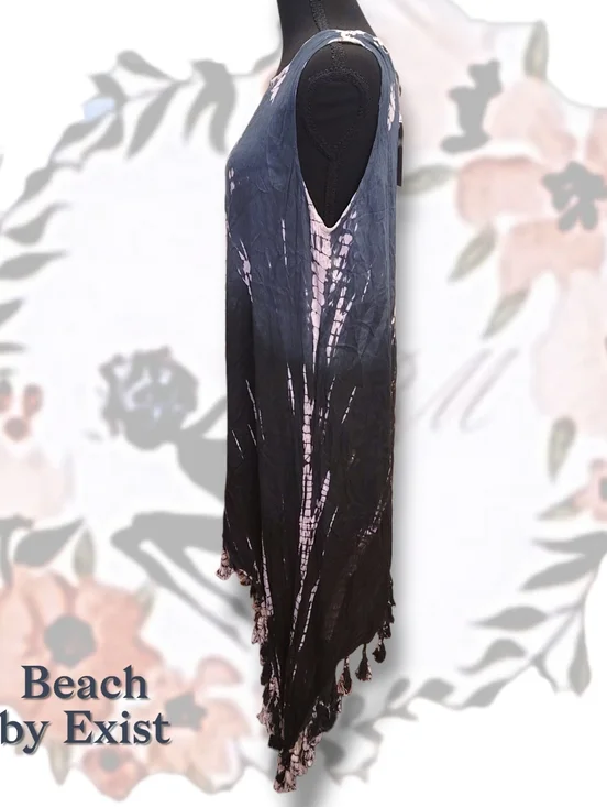 Beach by Exist Ombré Tie-Dye Handkerchief Dress Size L NWT - Picture 4 of 8